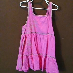 🩷 Girls Size 8 Pink Dress w/Flower ❇️ Embroidery 🩷